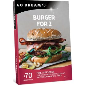 Oplevelsesgave - Burger for 2