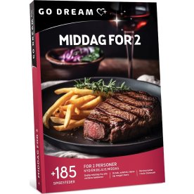 Oplevelsesgave - Middag for 2