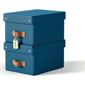 Leitz Puro Boks m. låg | S | Blå | 2 stk.