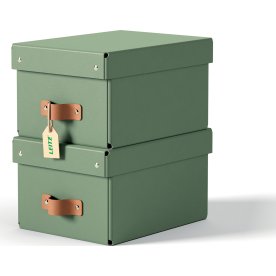 Leitz Puro Boks m. låg | S | Grøn | 2 stk.