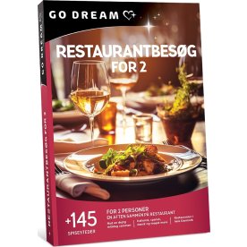 Oplevelsesgave - Restaurantbesøg for 2