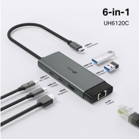 TP-LINK UH6120C USB hub Type-C 6-i-1