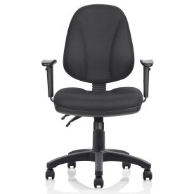 Deluxe kontorstol, sort