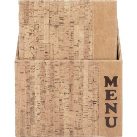Securit Design Menukort | A4 | Kork | Logo | 10st