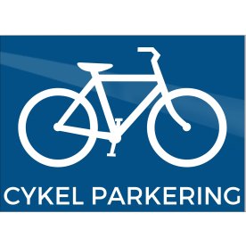 Skilt | Cykel parkering | 18x13 cm