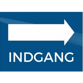 Skilt | Indgang | 18x13 cm