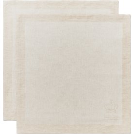 Royal Copenhagen Waves Serviet 45x45, råhvid, 2stk