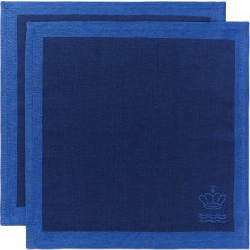 Royal Copenhagen Waves Serviet 45x45, blå, 2stk