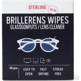 Sterling Brillerens Renseservietter, 50 stk.