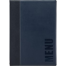 Securit Trendy Menukort | A4 | Blå | Logo