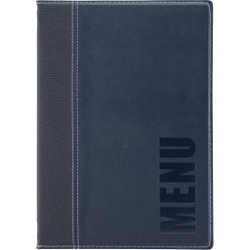 Securit Trendy Menukort | A5 | Blå | Logo