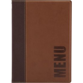 Securit Trendy Menukort | A5 | Lysebrun | Logo