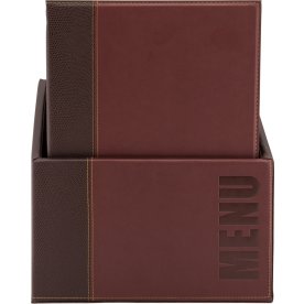 Securit Trendy Menukort | A4 | Rød | Logo | 20st