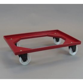 Flexi lagervogn 61x41 cm uden midtergitter, rød