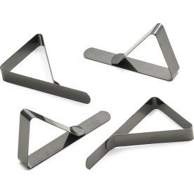 Dugklemmer, sort farvet, 4 stk.