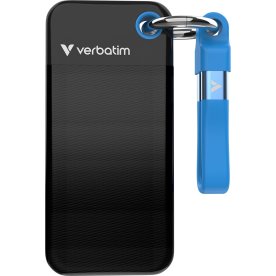 VERBATIM USB 3.2 Gen 2 1TB, SSD, Sort/Blå