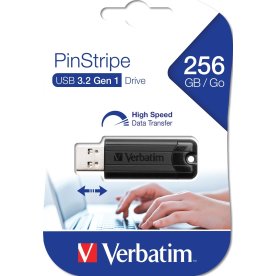 Verbatim USB-nøgle USB 3.2 256GB, Sort