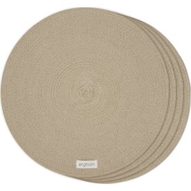 Engholm Thor dækkeserviet, Ø40 cm, natur, 4 stk.