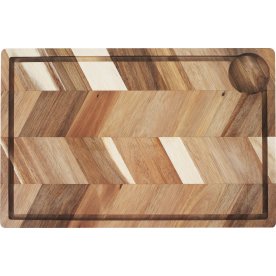 Aida Herringbone Skærebræt m/saftrille, 40x26x3 cm