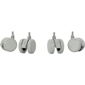 Leitz Ergo hjul til hæve-sænkebord, 4 stk.