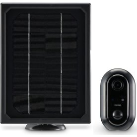 HAMA Overvågningskamera, udendørs, solcelle, sort