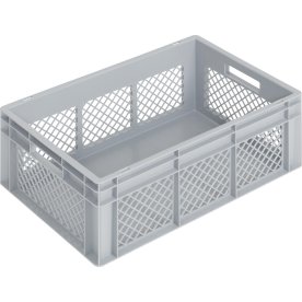 Lagerkasse perforeret 50 lit, 60x40x23,6 cm, BLÅ