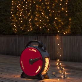 Lyskæde på kabelrulle, 1000 LED, 70 m