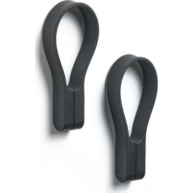 Zone Loop Magnet Håndklædestrop,2 stk., sort
