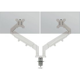 Leitz Ergo pladsbesparende dual monitor arm, grå