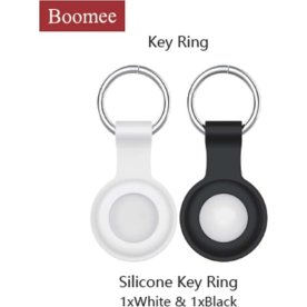 Boomee 2x Nøgleringe til Itag, sort og hvid