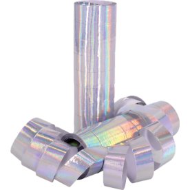 Serpentiner, sølv, 2 ruller