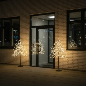 Lystræ m. 990 LED H120 cm. varm hvid