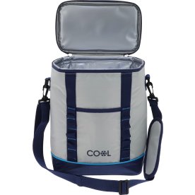 Køletaske Lux, grå/mørkeblå, 25,5x15,5x33 cm, 12L.