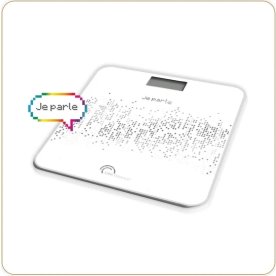 Little balance personvægt, hvid, tale