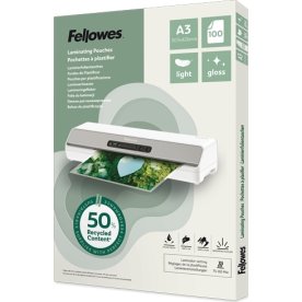 Fellowes A3 lamineringslommer, 80 mic, gloss