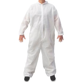 Basic Engangsdragt/Beskyttelsesdragt | M | Hvid