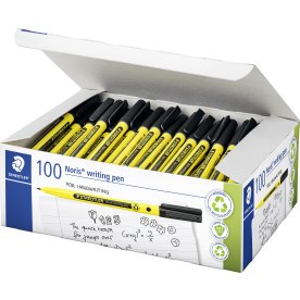 Staedtler Noris 307 Fineliner | Sort | 100 stk.