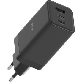 Allity 2x USB-C, 1x USB-A, 65W - Sort