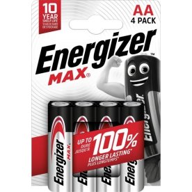 Energizer Alkaline Max AA batterier, 4 stk.