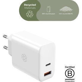 UPSTRÖM Ëssentials 65W GaN USB-A & USB-C Oplader,