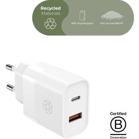 UPSTRÖM Ëssentials 30W USB-A & USB-C Oplader, hvid