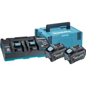 Makita Batteripakke XGT, 2 x BL4050F + DC40RB