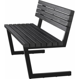Plus Relax Bænk, 150 cm, Sort