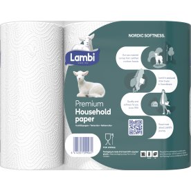 Lambi Køkkenruller Premium, 3-lags, 21 ruller