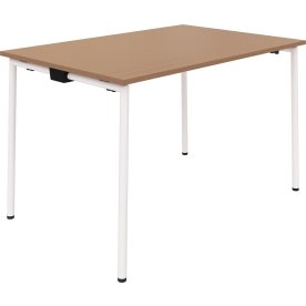 EasyFix Kantinebord 140x80 cm, Bøg/Hvid