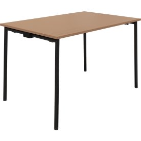 EasyFix Kantinebord 160x80 cm, Bøg decor/Sort