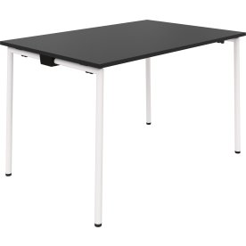 EasyFix Kantinebord 160x80 cm, Antracit decor/Hvid