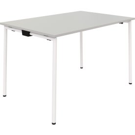 EasyFix Kantinebord 180x90 cm, Grå decor/Hvid