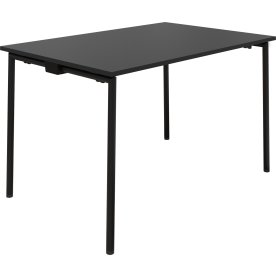 EasyFix Kantinebord 180x90 cm, Antracit/Sort