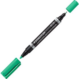 Staedtler 348 Duo Permanent Marker | Grøn